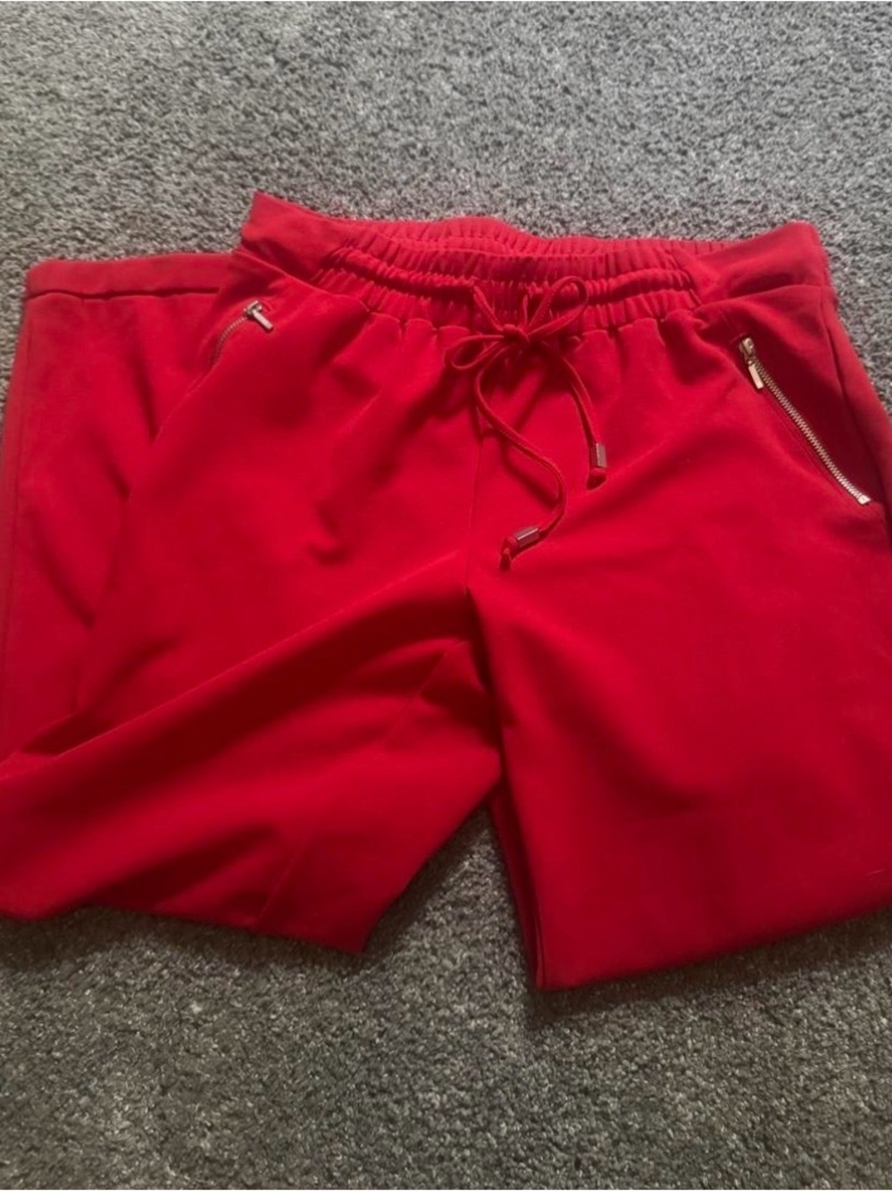 Women’s Red Athletic Drawstring Pants